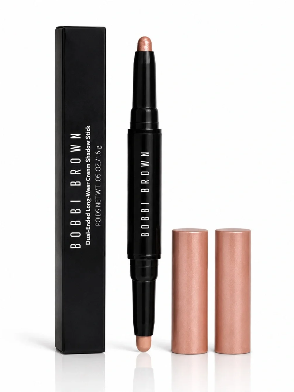 Bobbi Brown Dual Ended Cream Shadow Stick Pink Copper Cashew NIB Rare